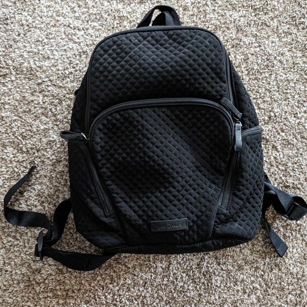Vera Bradley small black backpack
